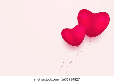 minimal pink hearts background with text space