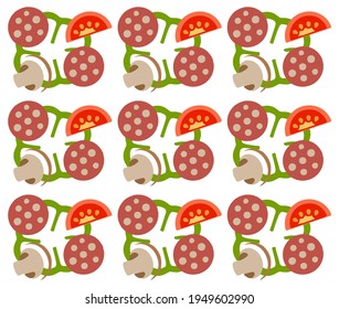 Minimal pizza pattern lunch, dinner, design, art, tasty