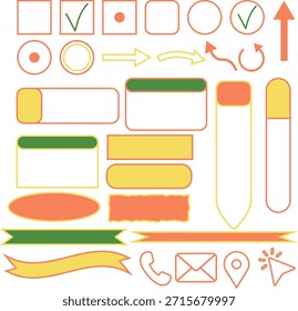 Conjunto mínimo de adesivos do planejador para produtividade e organização