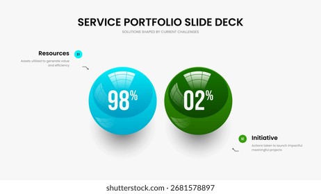 Diseño de presentación de diapositivas de infografía de dos elementos de planificación mínima. Introducción médica Diseño de diapositivas de gráfico de 2 pasos. Presentación del informe financiero Ilustración vectorial de la Plantilla.