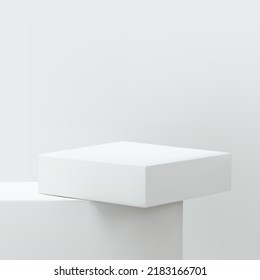 Minimal platform for product showcase. Vector illustration. 