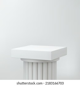 Minimal platform for product showcase. Vector illustration. 