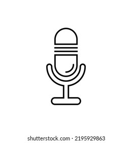 minimal podcast icon design vector illustration high quality black style