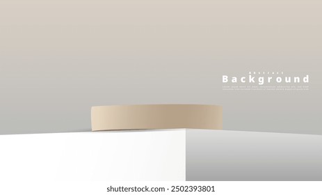 Minimal podium  background, 3d podium for presentation, Stage for showcase,  illustration 3d Vector EPS 10
