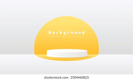 Minimal podium  background, 3d podium for presentation, Stage for showcase,  illustration 3d Vector EPS 10