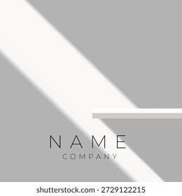 Fondo de podio mínimo con Elementos de luz geométrica y diseño de pedestal limpio. Adecuado para la presentación de productos, maquetas de marca, pantallas cosméticas, diseños publicitarios, Anuncios, promociones de redes sociales y fondos comerciales modernos con espacio de copia.