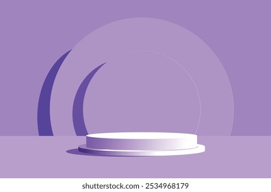 Minimal podium background, podium for presentation, Stage for showcase.vector eps10