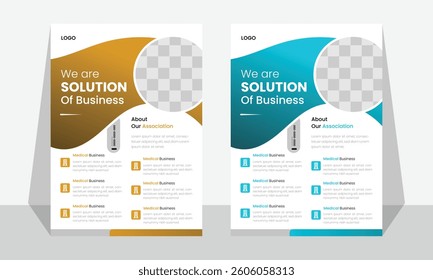 Minimal Poster Brochure Flyer design Layout background vector...
