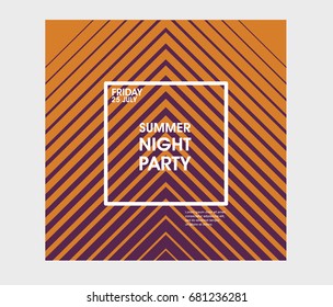 Minimal poster design. Geometric gradient.