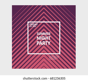 Minimal poster design. Geometric gradient.