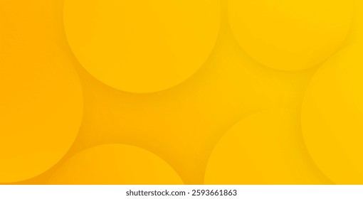 Minimal poster featuring 3D-style circles on a vibrant yellow background. A modern, futuristic banner design perfect for creative projects and EPS10 format.
