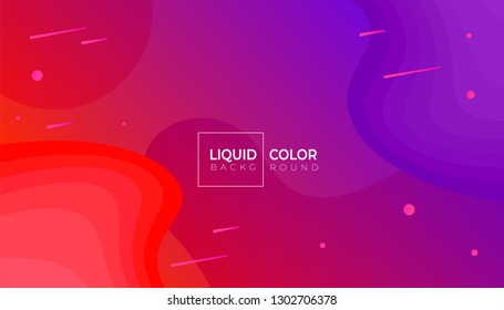 Minimal poster. Liquid gradient color abstract geometric background. 