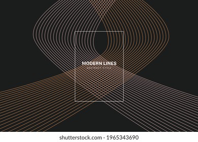 Minimal poster of modern lines abstract style design.eps