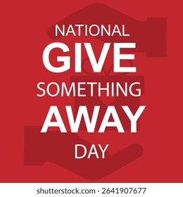 Minimal Poster for National Give Something Away Day