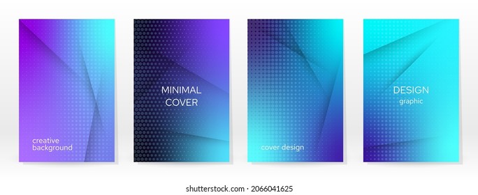 Afiche mínimo. Pastel Suave. Conjunto de degradado azul. Fondo de color gráfico. Textura de malla borrosa. Banner Vector Moderno. Resumen Papel de escritorio brillante. Cubierta de tecnología de degradado. Diseño de plantillas móviles.