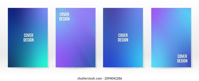 Minimal Poster. Pastel Soft. Blue Gradient Set. Graphic Color Background. Blurred Mesh Texture. Vector Modern Banner. Abstract Bright Wallpaper. Gradient Technology Cover. Blue Mobile Template Design.