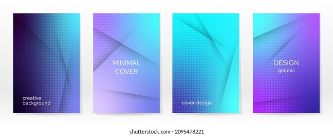 Afiche mínimo. Pastel Suave. Conjunto de degradado azul. Fondo de color gráfico. Textura de malla borrosa. Banner Vector Moderno. Resumen Papel de escritorio brillante. Cubierta de tecnología de degradado. Diseño de plantillas móviles.