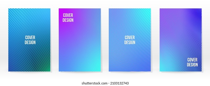 Minimal Poster. Pastel Soft. Blue Gradient Set. Graphic Color Background. Blurred Mesh Texture. Vector Modern Banner. Abstract Bright Wallpaper. Gradient Technology Cover. Blue Mobile Template Design.