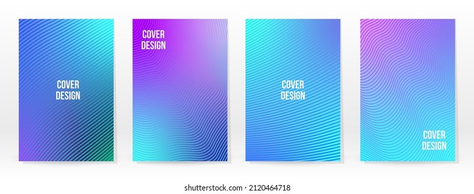 Minimal Poster. Pastel Soft. Blue Gradient Set. Graphic Color Background. Blurred Mesh Texture. Vector Modern Banner. Abstract Bright Wallpaper. Gradient Technology Cover. Blue Mobile Template Design.