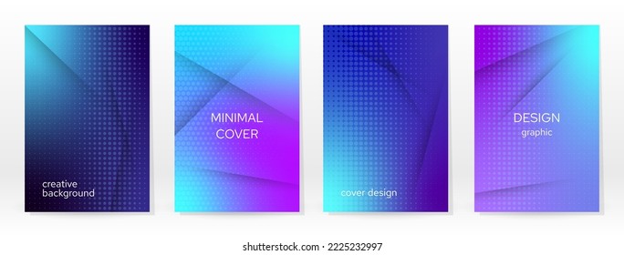 Minimales Poster. Pastellweich. Blauer Farbverlauf-Set. Grafikfarbener Hintergrund. unscharfe Mesh-Textur. Vector Modern Banner. Abstrakte helle Tapete. Gradient Technology Cover. Design für mobile Vorlagen.