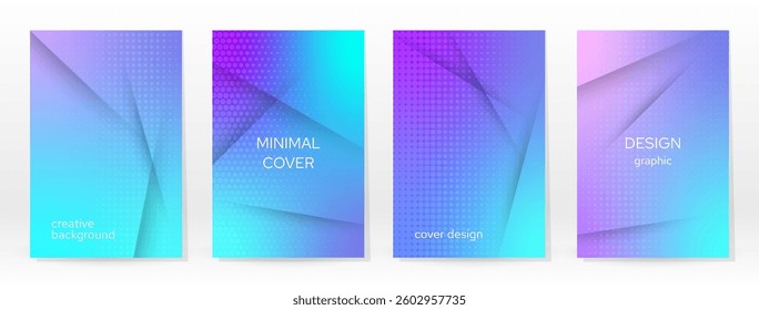 Minimal Poster. Pastel Soft. Blue Gradient Set. Graphic Color Background. Blurred Mesh Texture. Vector Modern Banner. Abstract Bright Wallpaper. Gradient Technology Cover. Blue Mobile Template Design.