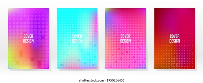 Afiche mínimo. Pastel Suave. Juego de degradado de arcoiris. Fondo de color gráfico. Textura de malla borrosa. Banner Vector Moderno. Resumen Papel de escritorio brillante. Cubierta de tecnología de degradado. Diseño de plantillas móviles.