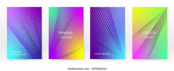 Minimales Poster. Pastellweich. Rainbow Gradient Set. Grafikfarbener Hintergrund. unscharfe Mesh-Textur. Vector Modern Banner. Abstrakte helle Tapete. Gradient Technology Cover. Design für mobile Vorlagen.