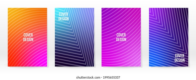Minimal Poster. Pastel Soft. Rainbow Gradient Set. Graphic Color Background. Blurred Mesh Texture. Vector Modern Banner. Abstract Bright Wallpaper. Gradient Technology Cover. Mobile Template Design.