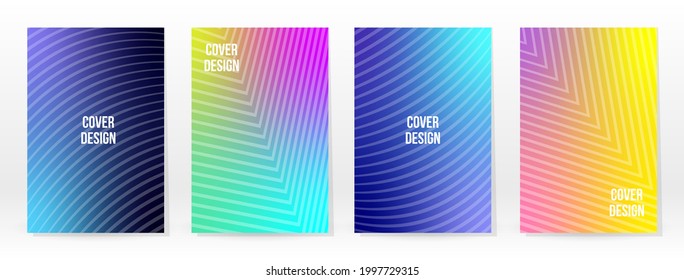 Afiche mínimo. Pastel Suave. Juego de degradado de arcoiris. Fondo de color gráfico. Textura de malla borrosa. Banner Vector Moderno. Resumen Papel de escritorio brillante. Cubierta de tecnología de degradado. Diseño de plantillas móviles.