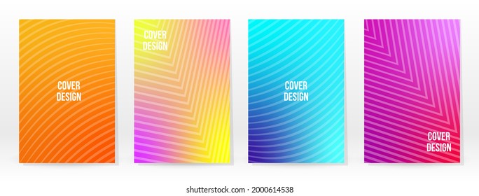 Minimales Poster. Pastellweich. Rainbow Gradient Set. Grafikfarbener Hintergrund. unscharfe Mesh-Textur. Vector Modern Banner. Abstrakte helle Tapete. Gradient Technology Cover. Design für mobile Vorlagen.