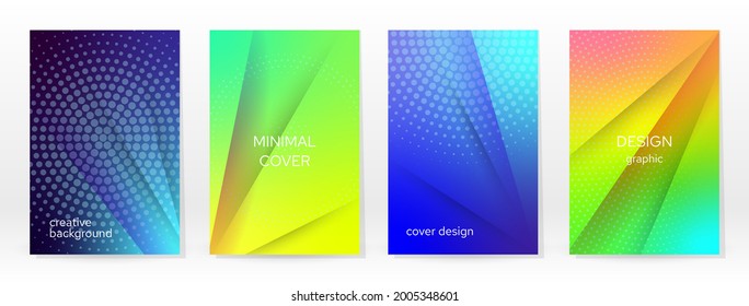 Afiche mínimo. Pastel Suave. Juego de degradado de arcoiris. Fondo de color gráfico. Textura de malla borrosa. Banner Vector Moderno. Resumen Papel de escritorio brillante. Cubierta de tecnología de degradado. Diseño de plantillas móviles.