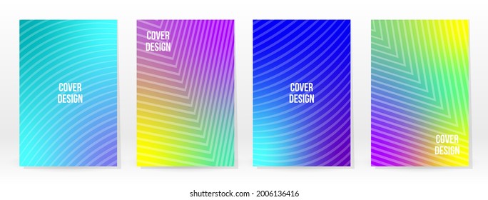 Minimal Poster. Pastel Soft. Rainbow Gradient Set. Graphic Color Background. Blurred Mesh Texture. Vector Modern Banner. Abstract Bright Wallpaper. Gradient Technology Cover. Mobile Template Design.