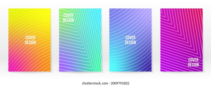 Minimal Poster. Pastel Soft. Rainbow Gradient Set. Graphic Color Background. Blurred Mesh Texture. Vector Modern Banner. Abstract Bright Wallpaper. Gradient Technology Cover. Mobile Template Design.