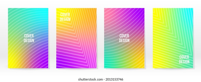 Afiche mínimo. Pastel Suave. Juego de degradado de arcoiris. Fondo de color gráfico. Textura de malla borrosa. Banner Vector Moderno. Resumen Papel de escritorio brillante. Cubierta de tecnología de degradado. Diseño de plantillas móviles.