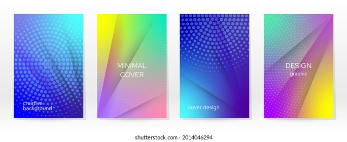 Afiche mínimo. Pastel Suave. Juego de degradado de arcoiris. Fondo de color gráfico. Textura de malla borrosa. Banner Vector Moderno. Resumen Papel de escritorio brillante. Cubierta de tecnología de degradado. Diseño de plantillas móviles.
