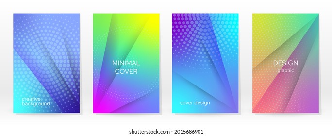 Minimal Poster. Pastel Soft. Rainbow Gradient Set. Graphic Color Background. Blurred Mesh Texture. Vector Modern Banner. Abstract Bright Wallpaper. Gradient Technology Cover. Mobile Template Design.