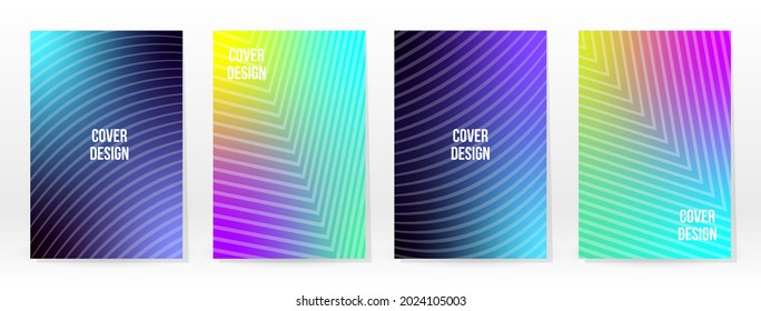 Minimal Poster. Pastel Soft. Rainbow Gradient Set. Graphic Color Background. Blurred Mesh Texture. Vector Modern Banner. Abstract Bright Wallpaper. Gradient Technology Cover. Mobile Template Design.