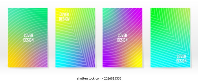 Afiche mínimo. Pastel Suave. Juego de degradado de arcoiris. Fondo de color gráfico. Textura de malla borrosa. Banner Vector Moderno. Resumen Papel de escritorio brillante. Cubierta de tecnología de degradado. Diseño de plantillas móviles.
