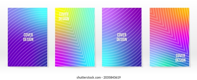Afiche mínimo. Pastel Suave. Juego de degradado de arcoiris. Fondo de color gráfico. Textura de malla borrosa. Banner Vector Moderno. Resumen Papel de escritorio brillante. Cubierta de tecnología de degradado. Diseño de plantillas móviles.