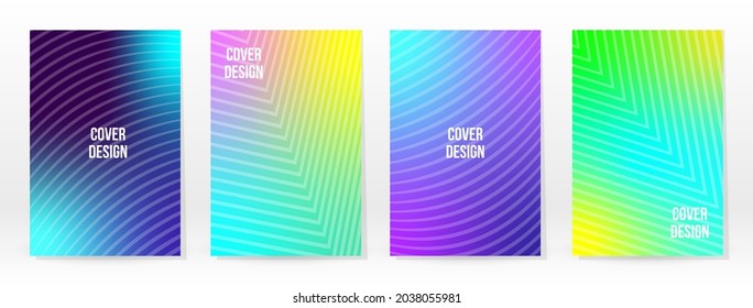 Minimal Poster. Pastel Soft. Rainbow Gradient Set. Graphic Color Background. Blurred Mesh Texture. Vector Modern Banner. Abstract Bright Wallpaper. Gradient Technology Cover. Mobile Template Design.