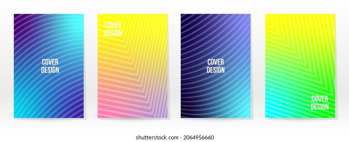 Minimal Poster. Pastel Soft. Rainbow Gradient Set. Graphic Color Background. Blurred Mesh Texture. Vector Modern Banner. Abstract Bright Wallpaper. Gradient Technology Cover. Mobile Template Design.
