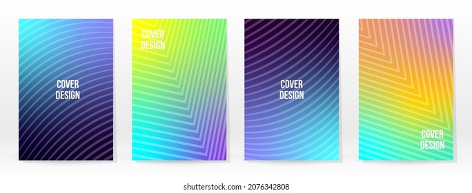 Afiche mínimo. Pastel Suave. Juego de degradado de arcoiris. Fondo de color gráfico. Textura de malla borrosa. Banner Vector Moderno. Resumen Papel de escritorio brillante. Cubierta de tecnología de degradado. Diseño de plantillas móviles.