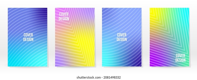 Afiche mínimo. Pastel Suave. Juego de degradado de arcoiris. Fondo de color gráfico. Textura de malla borrosa. Banner Vector Moderno. Resumen Papel de escritorio brillante. Cubierta de tecnología de degradado. Diseño de plantillas móviles.