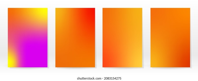 Afiche mínimo. Pastel Suave. Juego de degradado de arcoiris. Fondo de color gráfico. Textura de malla borrosa. Banner Vector Moderno. Resumen Papel de escritorio brillante. Cubierta de tecnología de degradado. Diseño de plantillas móviles.