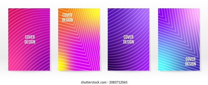 Minimales Poster. Pastellweich. Rainbow Gradient Set. Grafikfarbener Hintergrund. unscharfe Mesh-Textur. Vector Modern Banner. Abstrakte helle Tapete. Gradient Technology Cover. Design für mobile Vorlagen.
