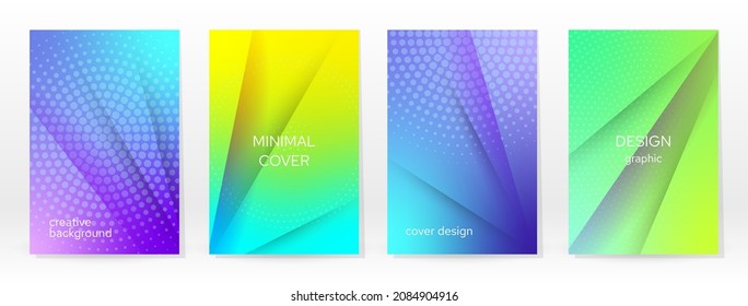 Minimal Poster. Pastel Soft. Rainbow Gradient Set. Graphic Color Background. Blurred Mesh Texture. Vector Modern Banner. Abstract Bright Wallpaper. Gradient Technology Cover. Mobile Template Design.