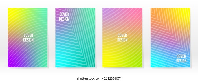Afiche mínimo. Pastel Suave. Juego de degradado de arcoiris. Fondo de color gráfico. Textura de malla borrosa. Banner Vector Moderno. Resumen Papel de escritorio brillante. Cubierta de tecnología de degradado. Diseño de plantillas móviles.