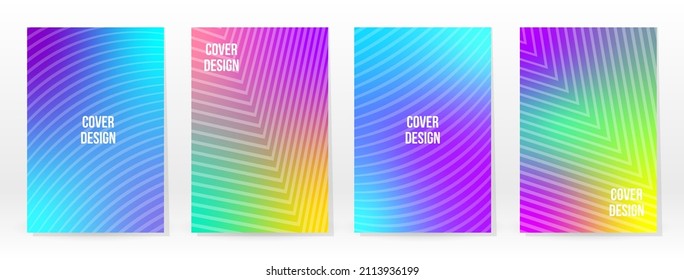 Afiche mínimo. Pastel Suave. Juego de degradado de arcoiris. Fondo de color gráfico. Textura de malla borrosa. Banner Vector Moderno. Resumen Papel de escritorio brillante. Cubierta de tecnología de degradado. Diseño de plantillas móviles.