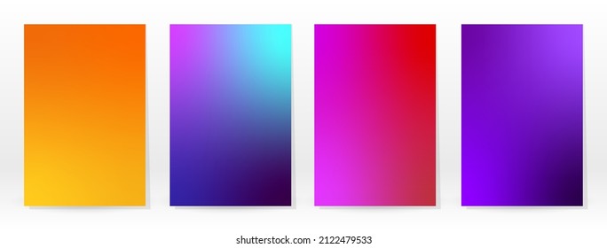 Minimal Poster. Pastel Soft. Rainbow Gradient Set. Graphic Color Background. Blurred Mesh Texture. Vector Modern Banner. Abstract Bright Wallpaper. Gradient Technology Cover. Mobile Template Design.