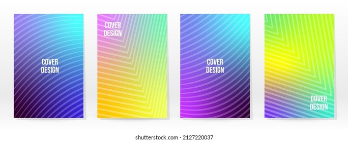 Minimales Poster. Pastellweich. Rainbow Gradient Set. Grafikfarbener Hintergrund. unscharfe Mesh-Textur. Vector Modern Banner. Abstrakte helle Tapete. Gradient Technology Cover. Design für mobile Vorlagen.
